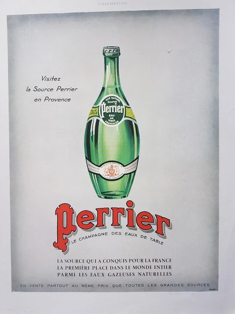 PERRIER champagne des eau de table - ADVERTISEMENT 1931 - AD 875