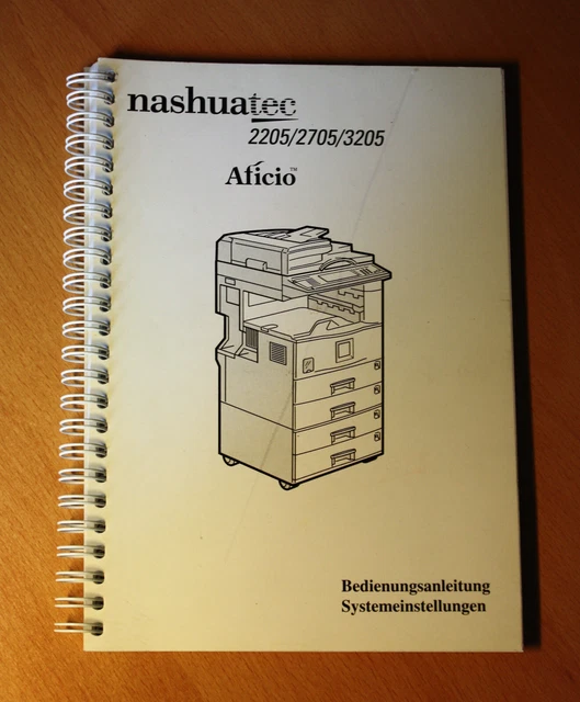 Nashuatec Afitio 2205/2705/3205 Bedienungsanleitung