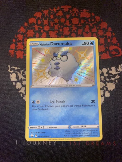 Pokemon Card Shining Fates - Galarian Darumaka SV023/SV122 Baby Shiny Vault