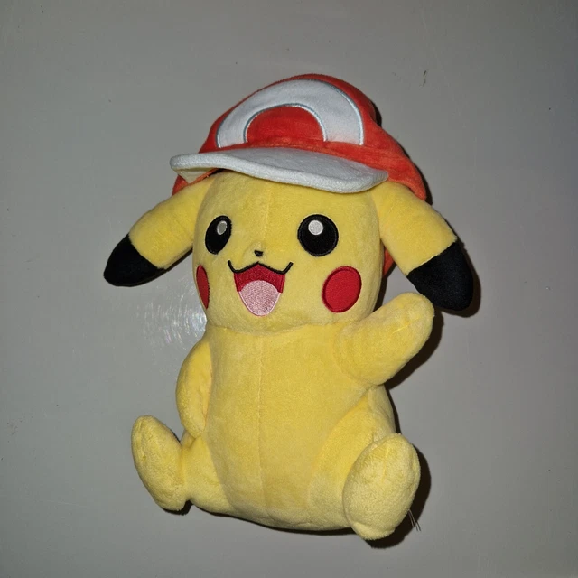 POKEMON TOMY T18981 Pikachu with Ash Cap Hat plush soft toy £7.99 ...