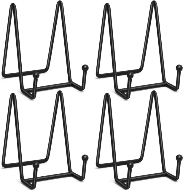 4 PCS Iron Easel Display Stand Plate Holders for Picture Art Painting Party 5In