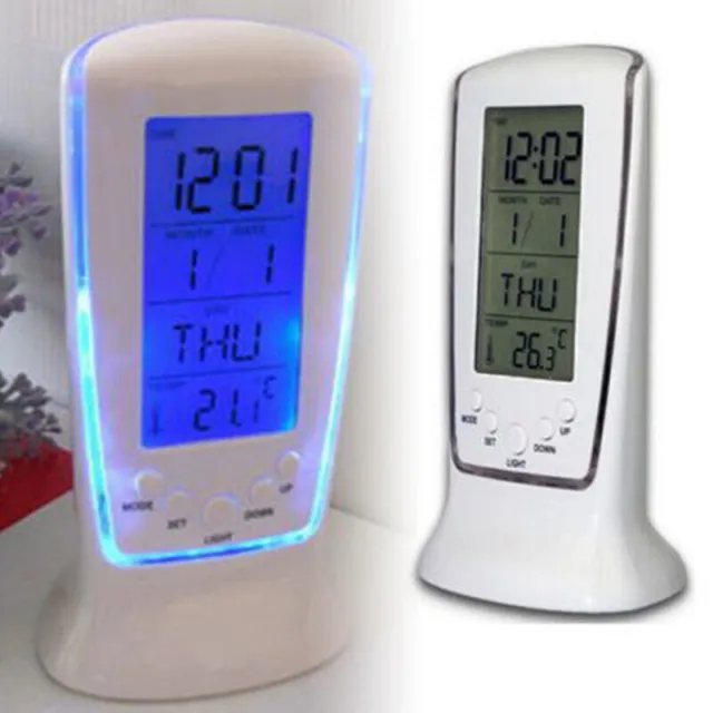Digital Backlight LED Display Table Alarm Clock Snooze Thermometer Alarm Clock 2