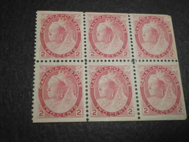 CANADA STAMPS #  77b MNH BOOKLET PANE QUEEN VICTORIA (BK#1)