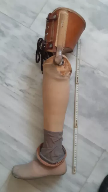 Prosthetic left Leg Below The Knee With FOOT Part used sold as is