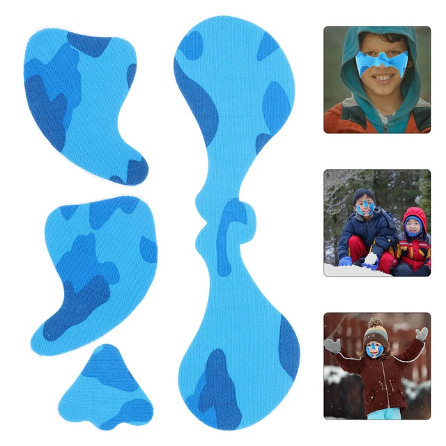 2 Sets Outdoor-Sport-Gesichtsaufkleber, Winter-Gesichtsaufkleber,