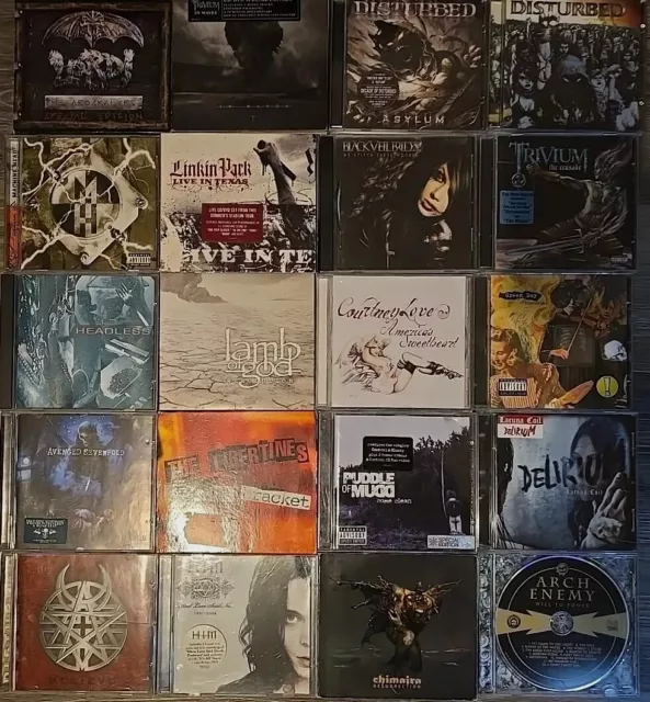 Rock /Metal / Heavy Metal /Alternative / Indie - CDs - Job Lot Bundle x 20 - VGC