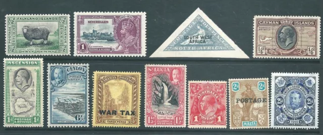 BRITISH COLONIES George V mint stamp collection (c)