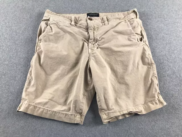 American Eagle Ne(x)t Level Flex Chino Shorts Mens 34 Tan Beige Preppy Casual