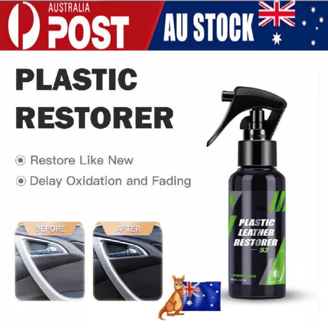 Shinex Leather Plastic Restorer, Car Plastic Renovator Liquid Restorer Spray