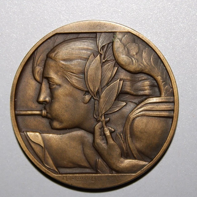 Art deco medal by Maurice Delannoy, 1953