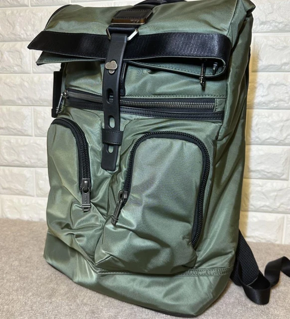 TUMI 232659 khaki Alpha Bravo Lance Backpack Rucksack Nylon