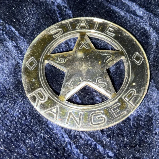 Franklin Mint Silver Badge  Texas State Ranger