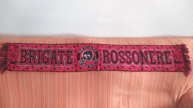 Écharpe AC Milan Ultras – Brigate Rossonere, Soie, Fabriquée En Italie