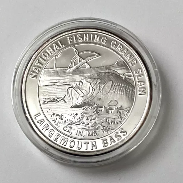 Weakfish North American Fishing Club 999 Silver 1 Troy oz in Protective  Capsule