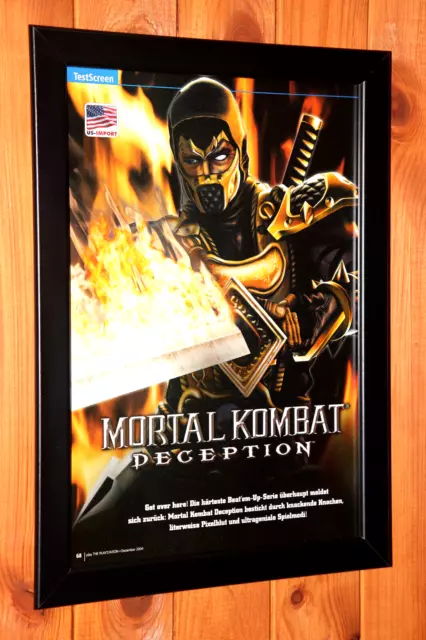 Mortal Kombat: Deception Framed Print Ad/Poster Official PS2 Xbox Gamecube  Art