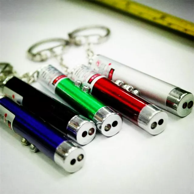 New Small Mini Red Laser Pointer Pen LED w/ Money Detector Child Pet Cat Toy Ahy