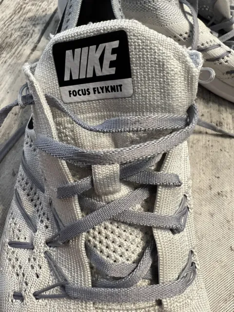 Nike Free TR Focus Flyknit Training Shoes 844817-100   Gray Black Women's US 8.5 2