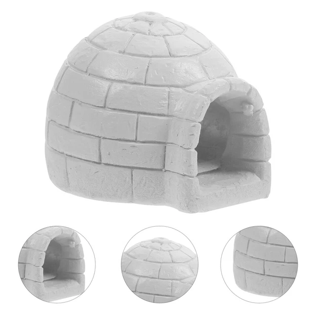 Micro Landscape Ornament Resin Child Arctic Figurines Toys Igloos Craft