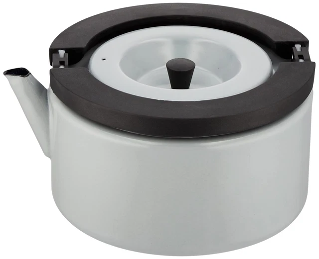 Civie Japan Yakan Gray IH compatible 1.6L Flat Kettle Tea Reviewed Enamel COPAN