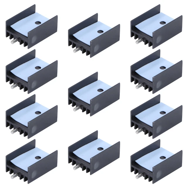 10pcs Aluminum Heat Sink Module Cooler Fin for High Power Transistor Device
