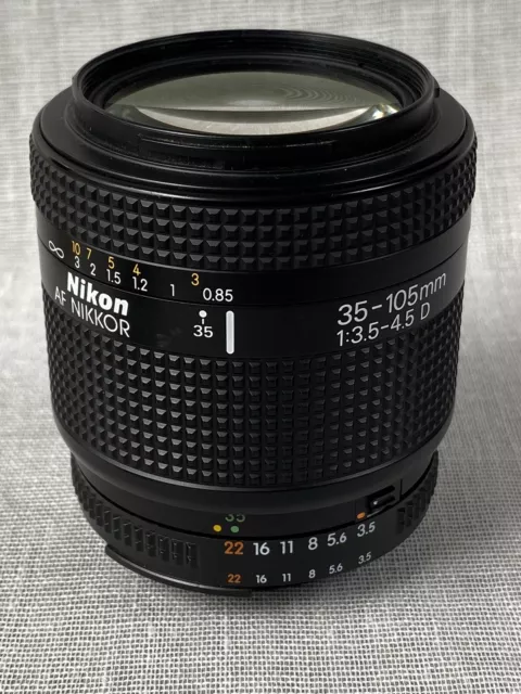 Nikon Af Nikkor 3.5-4.5 35/105mm D Lens, F mount. see video/photos