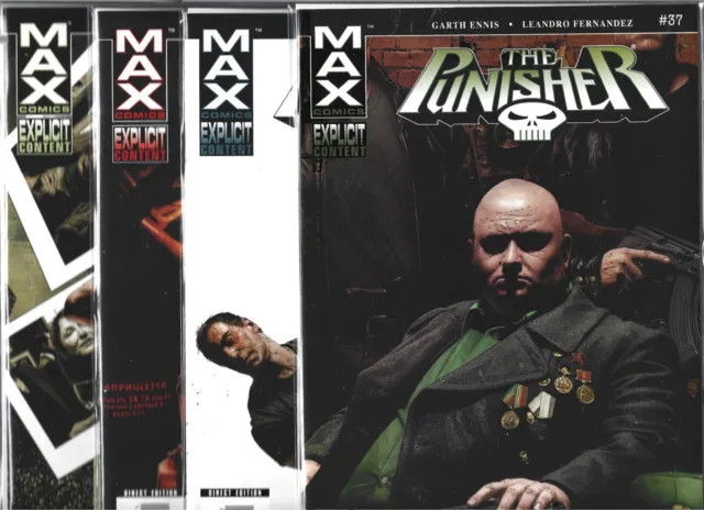 The Punisher Lot Of 4 - #37 #38 #39 #43 (Vf/Nm) Garth Ennis, Marvel Comics
