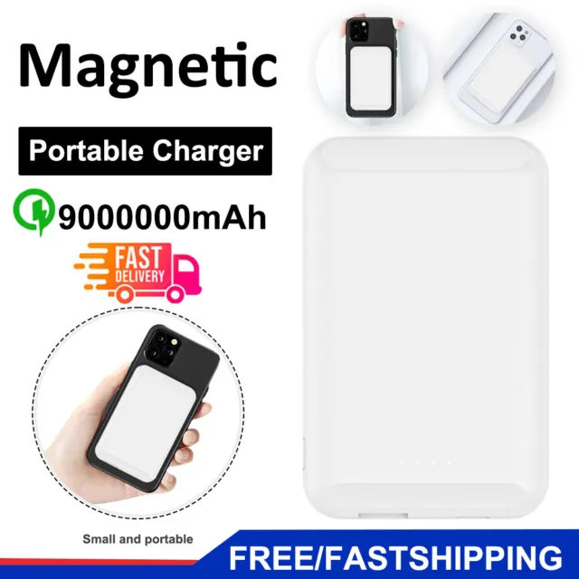 Wireless Charger 9000000mAh Portable Power Bank Fast Charging Magnetic Battery