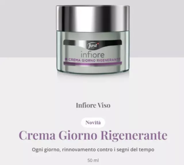 Crema Viso Giorno  Rigenerante Just 50 ml anti-age Idratante , Nuova Pelle