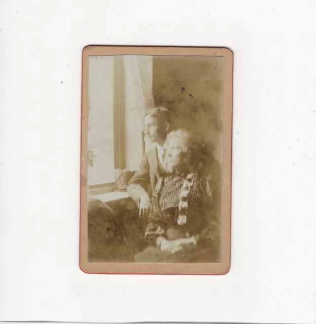 CDV Foto Feines Paar am Fenster - um 1900