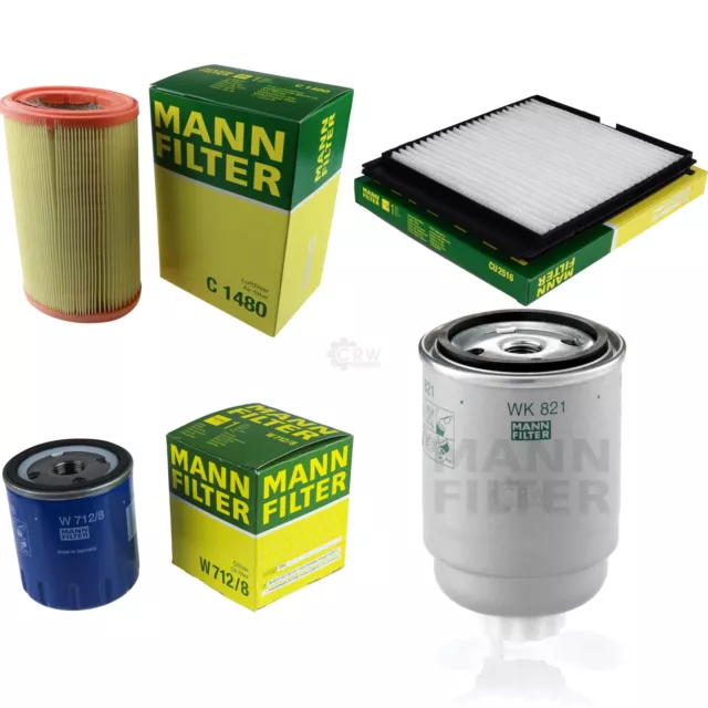 MANN-FILTER Inspección Set Conjunto de Filtros Apto para Nissan Micra II 1.5D