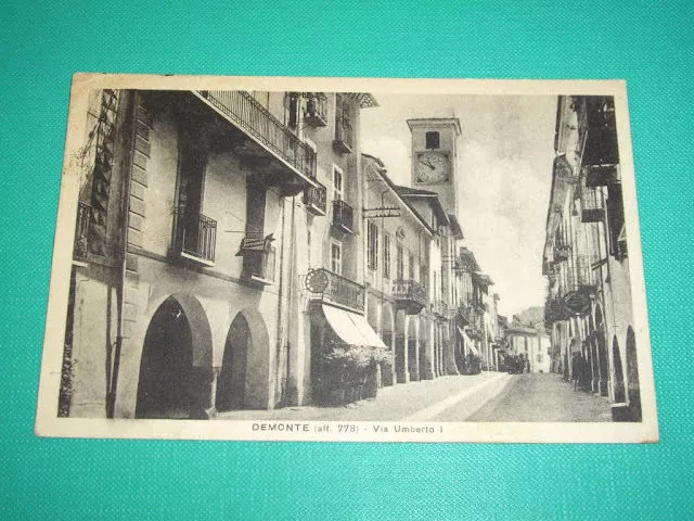 Cartolina Demonte ( Cuneo ) - Via Umberto I° - 1941***