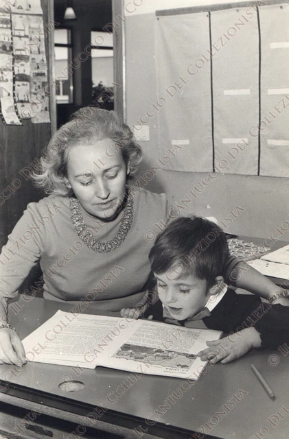 1973 VILLONGO Maestra Luigina Rolli Premio Bontà Bergamo Fotografia