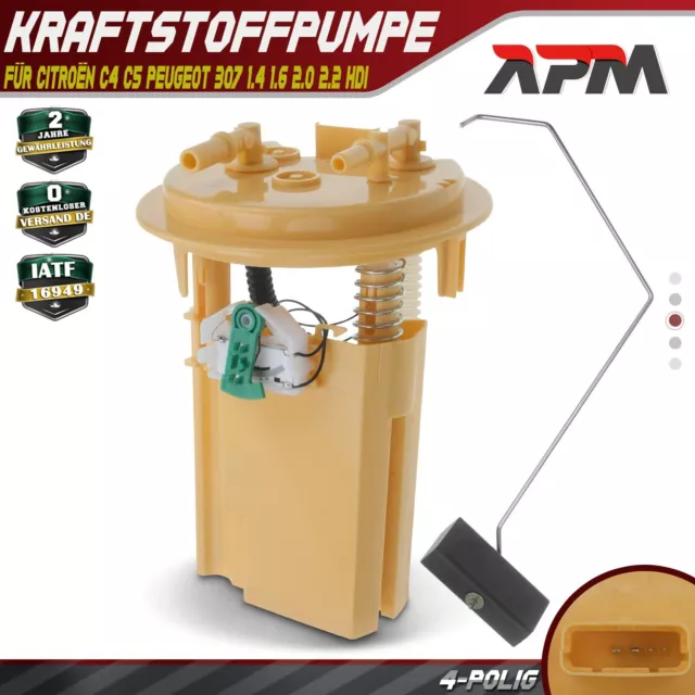 Kraftstoffpumpe Fördereinheit für Citroën C4 C5 Peugeot 307 1.4 1.6 2.0 2.2 HDi