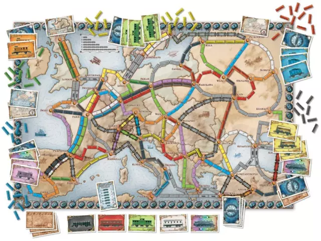 Days of Wonder Ticket to Ride Board Game Europe Edition Party Game Gift Idea 3