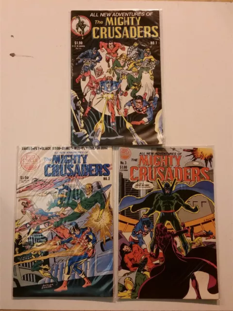 All New Adventures Of The Mighty Crusaders #1-3 Red Circle Archie 1983 Set (3)