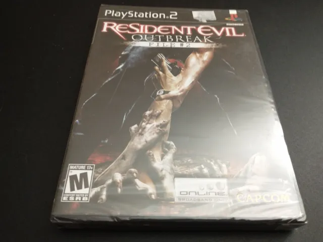 Resident Evil Outbreak File #2 Black Label Sony Playstation 2 PS2 NEW SEALED