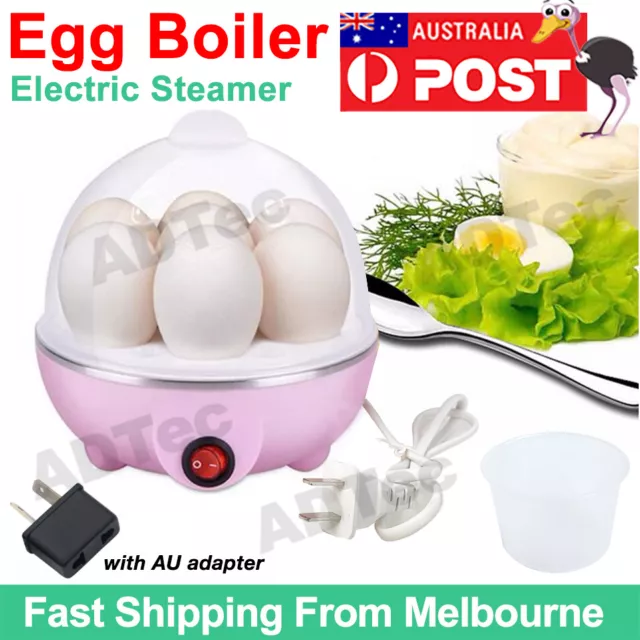 ELECTRIC SOFT HARD Egg Boiler Bowls Cooker Poacher Steamer Noise Free Cooker  $20.95 - PicClick AU