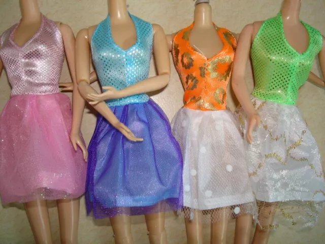 ON SALE Girl Gift-Popular Barbie Doll sized Dress/Accessory@2 pc Fashion Clothes