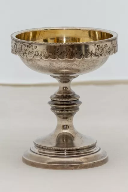 Antique Russian goblet sterling Silver marked gilded 2