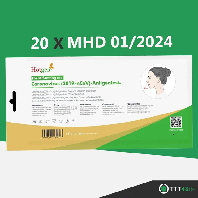 MHD 01/2024 Corona Hotgen Schnelltest Laientest Selbsttest COVID 19
