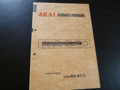 ORIGINALI Service Manual Schema Elettrico AKAI aa-r1/l 