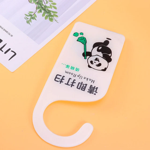 Cartello Non Disturbare In Pelle - Doppia Faccia Per Porte Di Hotel, Uffici E Ospedali - Foto 3