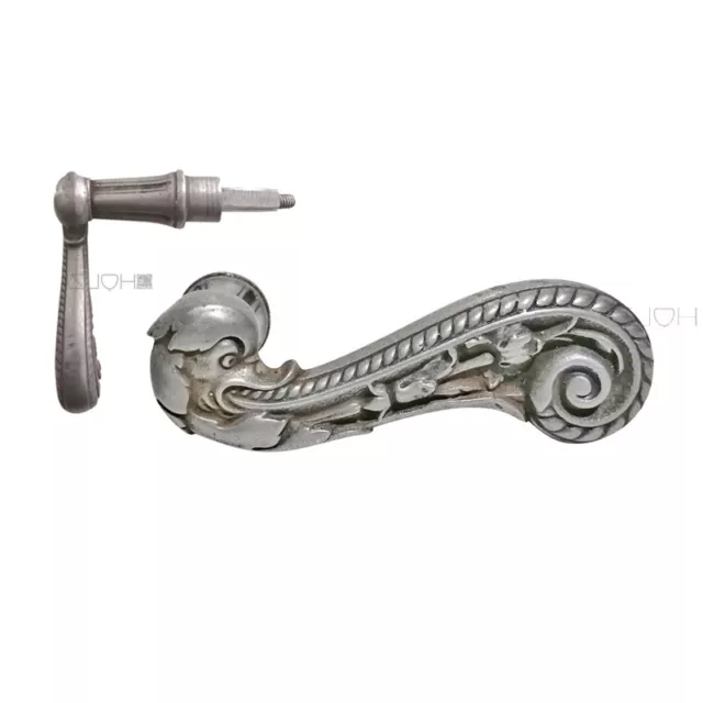 Türdrücker antik Barock Eisen alt Fisch einseitig 19.6mm 9er Vk