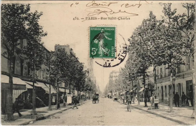 CPA PARIS 15e rue St-charles (158599)