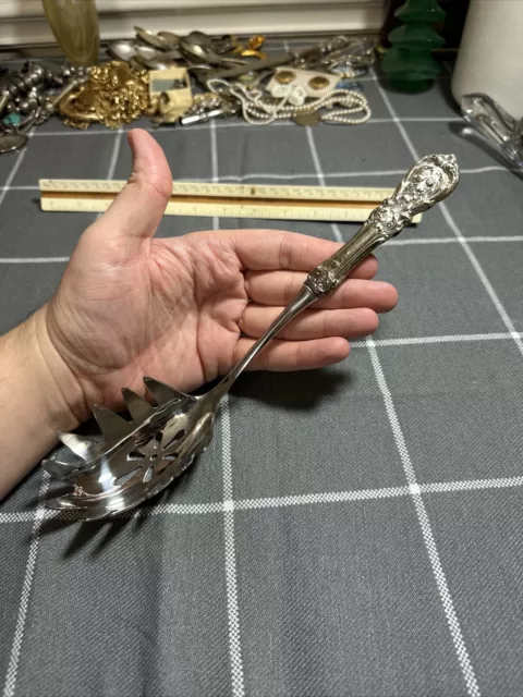 Vintage Reed And Barton Francis I Sterling Handle Pasta Server