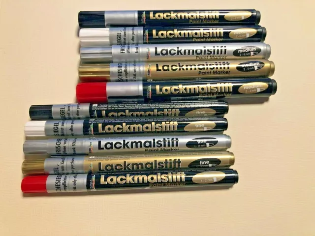 C.Kreul Hobby Line Lackmalstift Paint Marker medium & fine, in 5 Farben