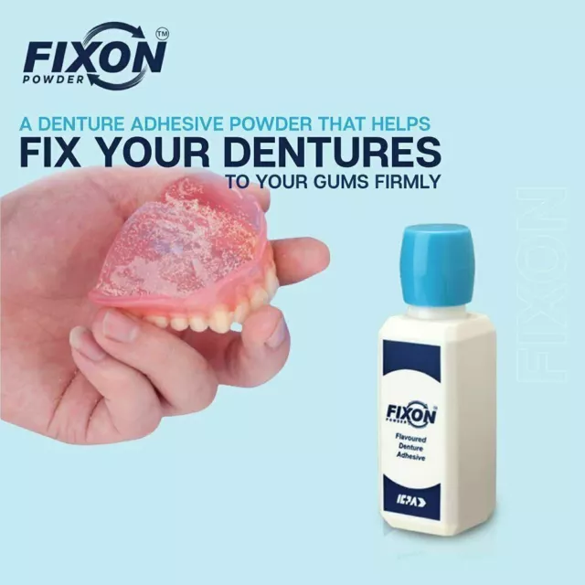 Fixon Denture Adhésif en poudre 15 g (paquet de 6) ICPA