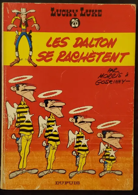 Lucky Luke T26 Les Daltons se rachètent Dos bois 1969 Morris Dupuis bon Etat BE