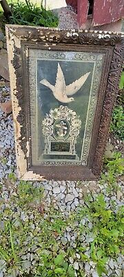 Vintage Antique Beautiful ornate frame 1800’s Death Funeral Remembrance Of