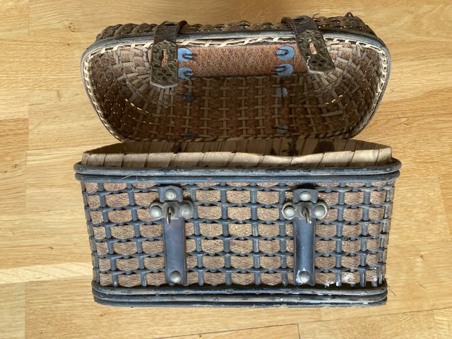 Borsa tradizionale intrecciata/vintage/vecchia eredità a./completa